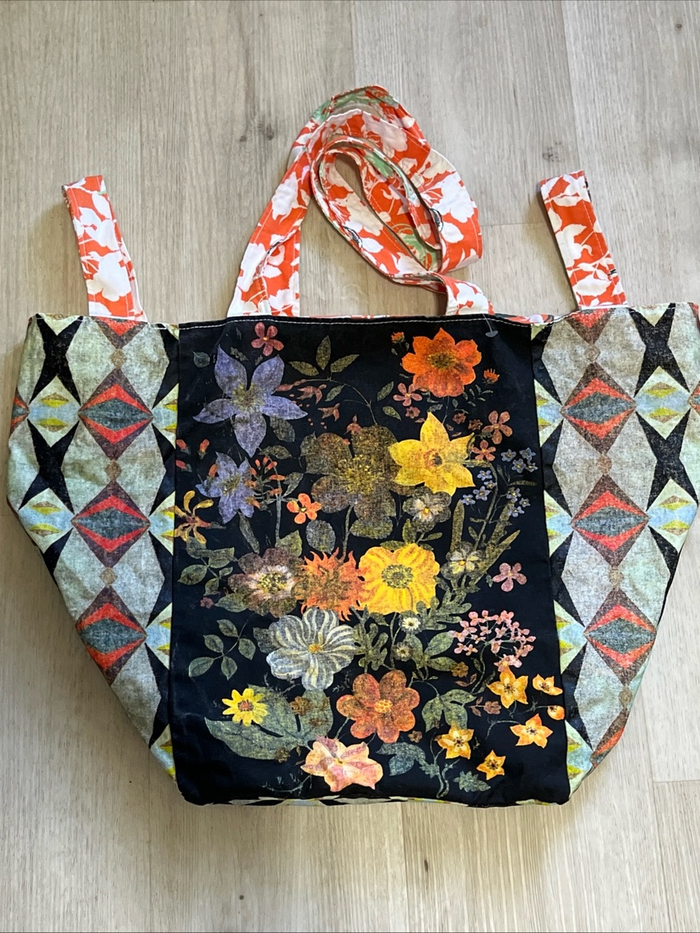 Jumbo Nathalie Lete Banquet Floral Boho Canvas Tote